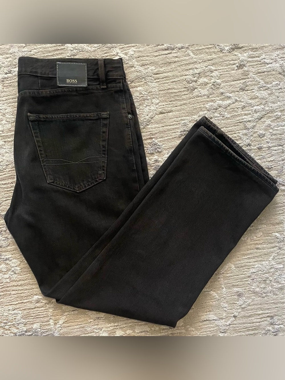 Hugo Boss - all cotton black denim jeans Size 38W x 31L